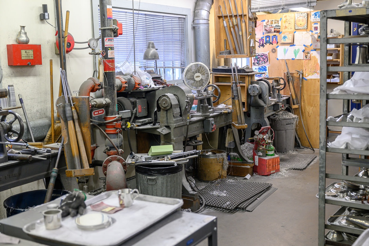 One corner of the workshop.